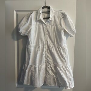 Abercrombie & Fitch White Shirtdress